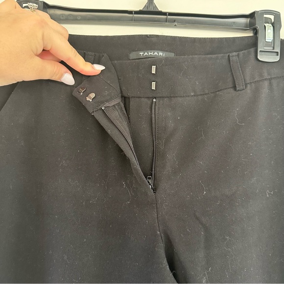 Tahari Black Slacks Dress Pants Size 8 - Picture 2 of 5